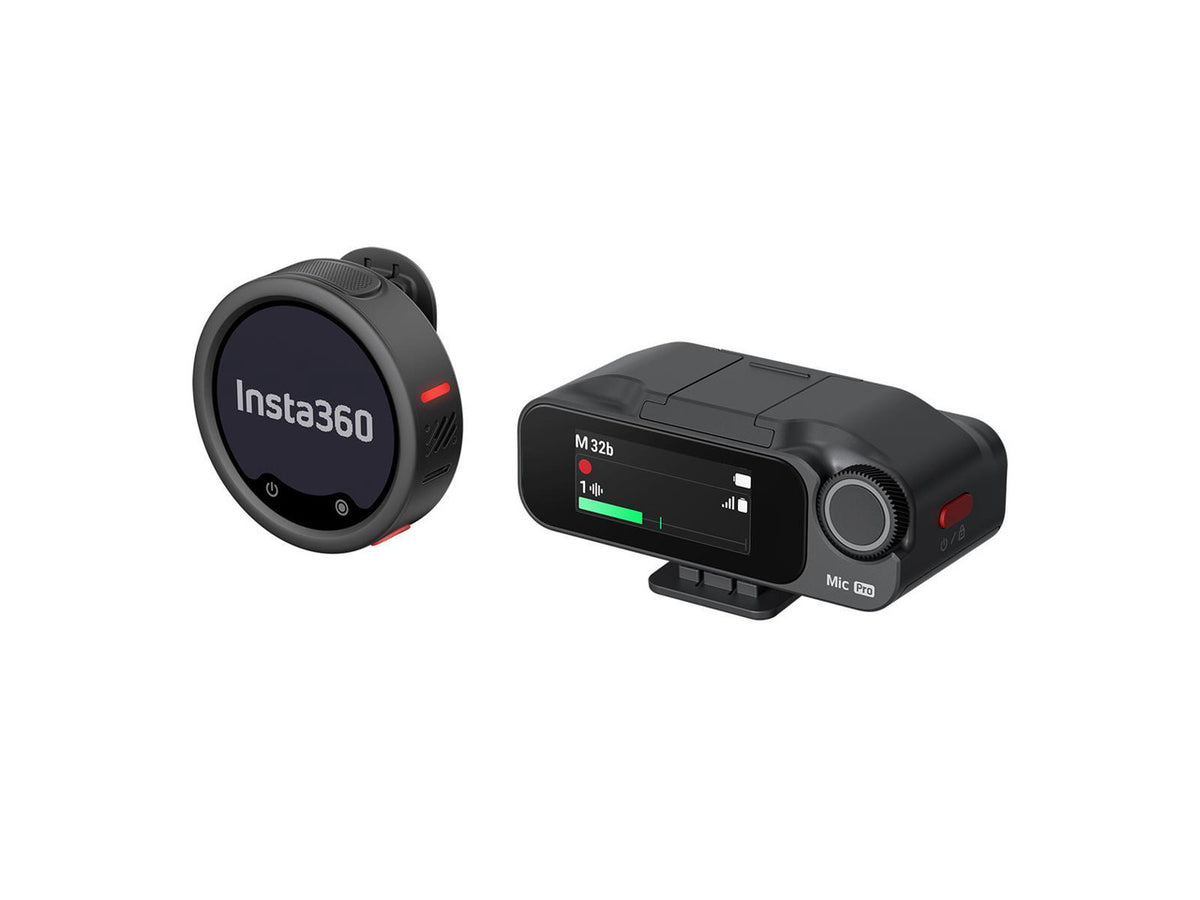 Insta360 MIC PRO02-MCB10 wireless microphone transmitter and receiver kit