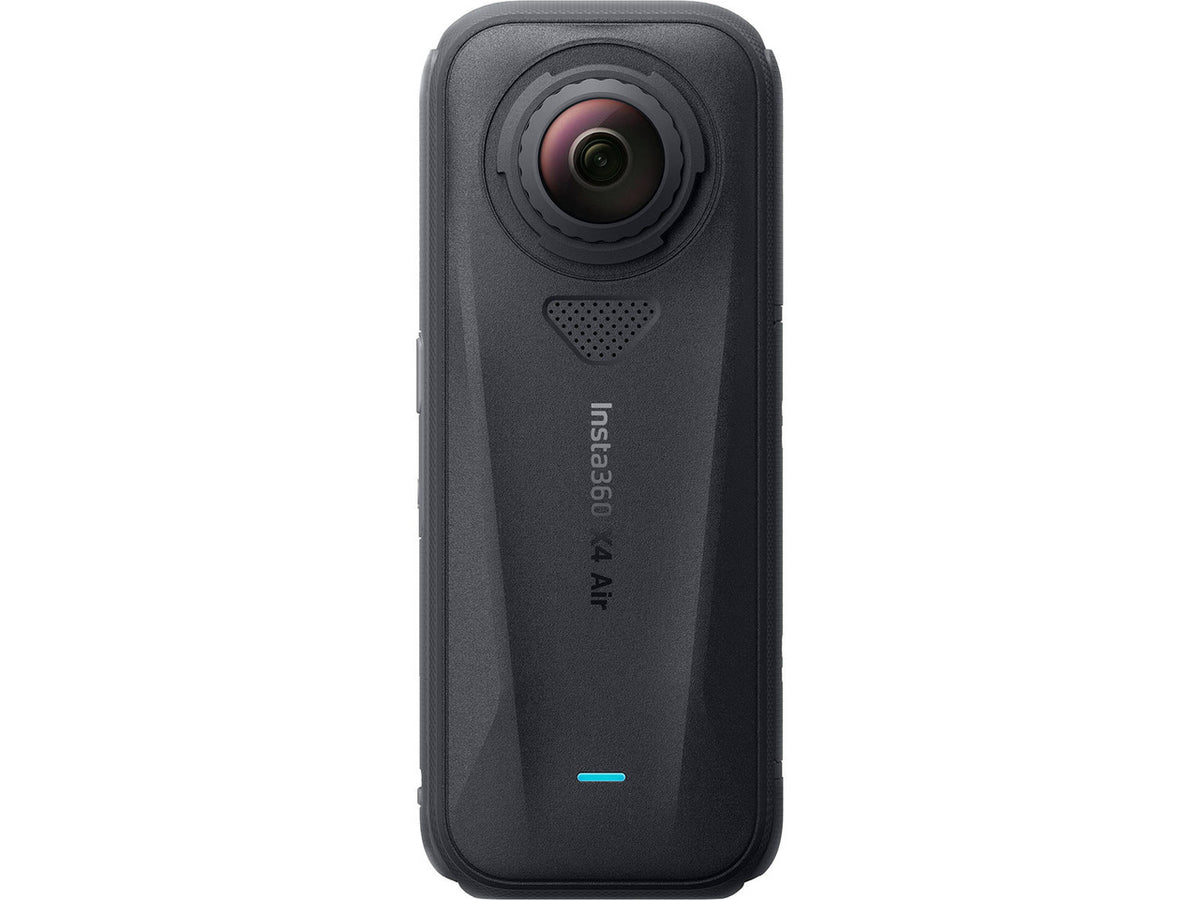 Close-up of the Insta360 X4 Air immersive 360-degree dual lens system.