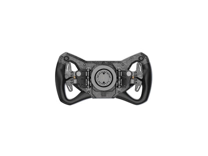 Moza Racing KS Pro steering wheel mounted on a professional racing simulator