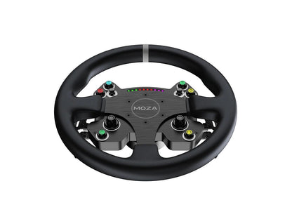 Moza Racing CS V2P steering wheel mounting hardware and cables