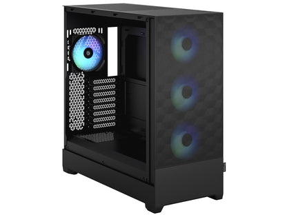 Fractal Design Pop XL Air RGB lighting detail with case illuminated