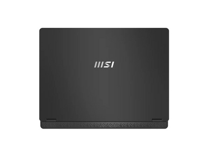 Close up of MSI Prestige 14 AI Studio keyboard and trackpad
