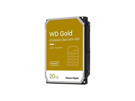 WD Gold WD202KRYZ 20TB 7200 RPM 512MB Cache SATA 6.0Gb/s 3.5" Hard Drive