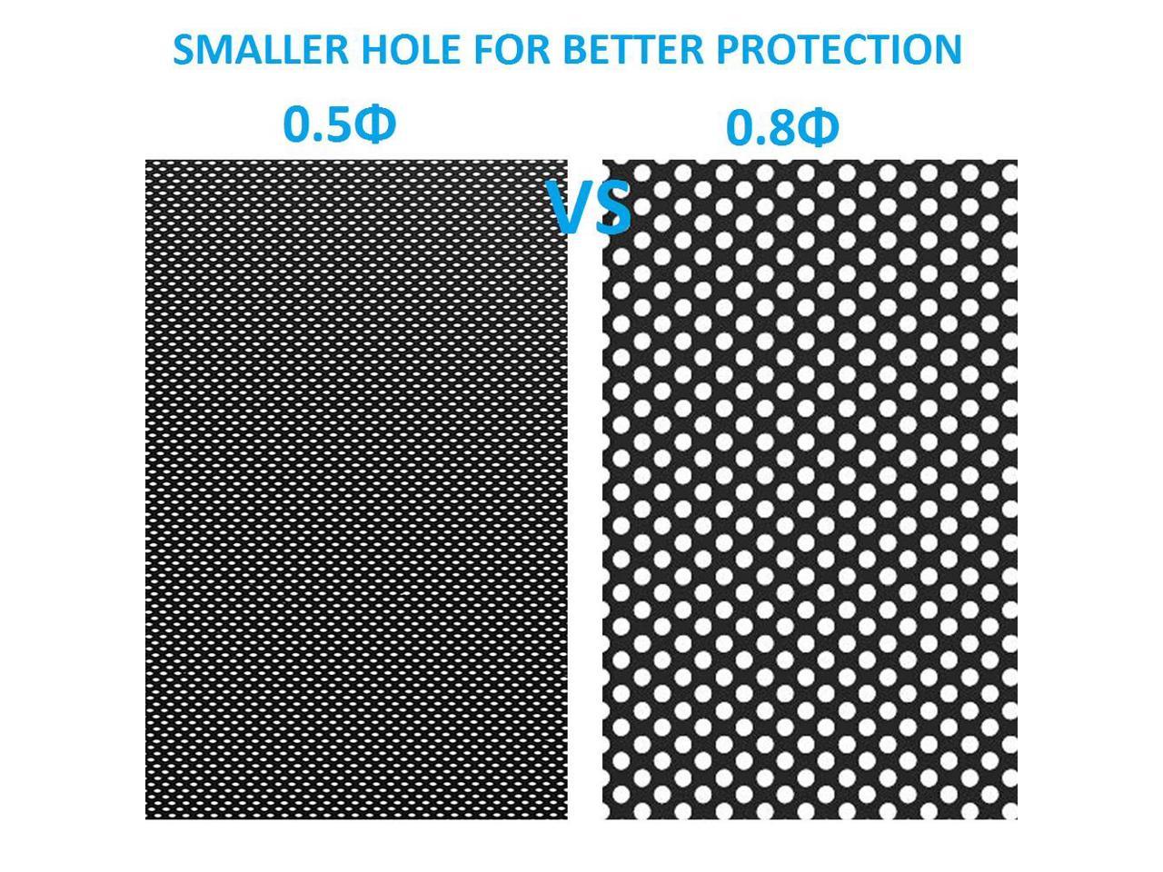 120mm Fan Dust Filter Mesh 4.72inch Magnetic Frame PVC PC Computer Case Fan Dust Mesh Cover Grills Black 5-Pack