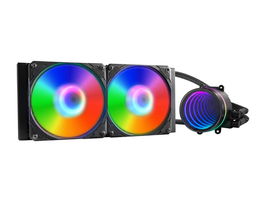 240mm AIO CPU Cooler with Addressable RGB PWM CPU Fan and Radiator Liquid