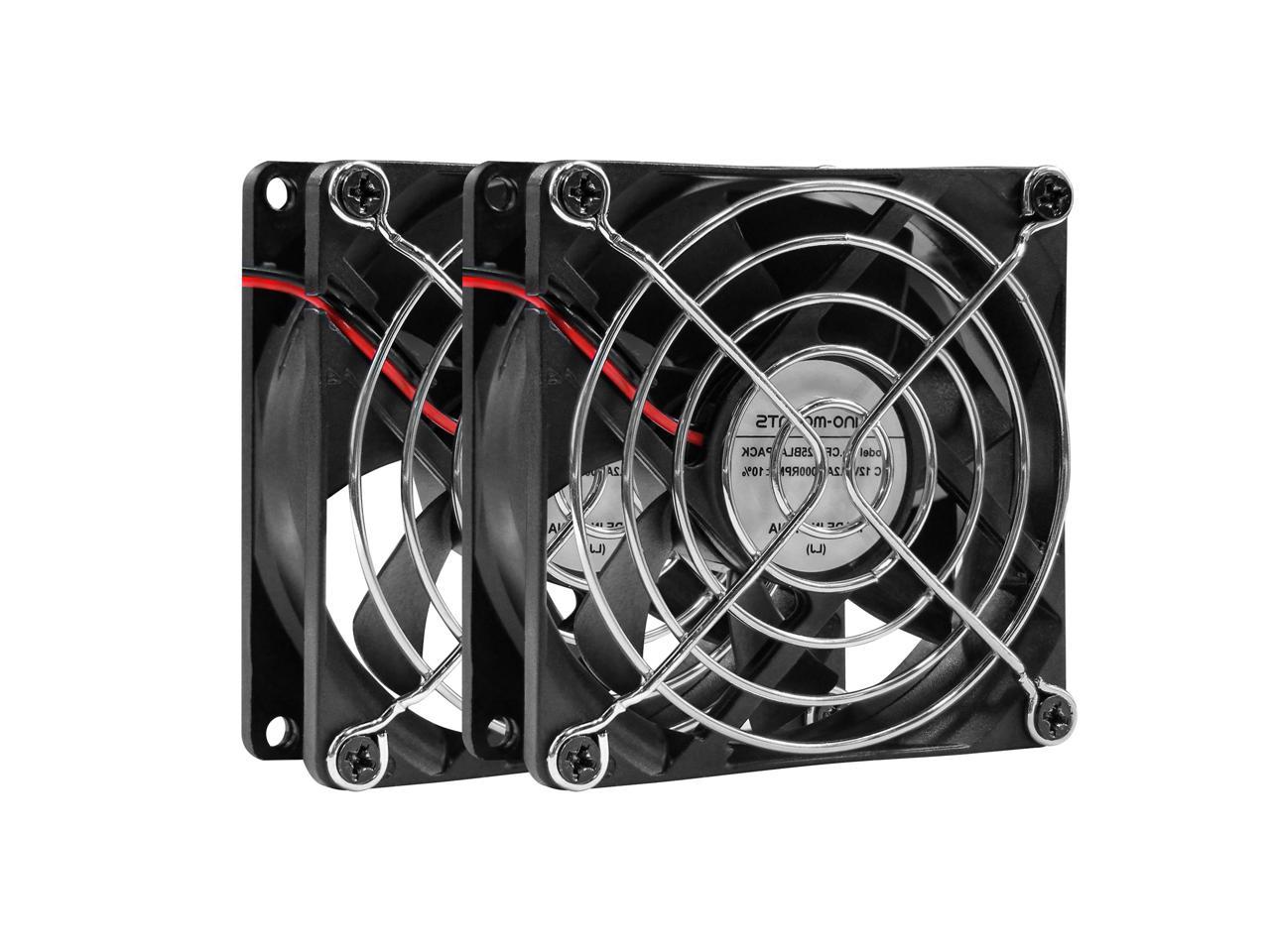 80mm 12V DC  Computer Fan 3.15 inch 2 Pin XH 2.54 8025 High Performance Power