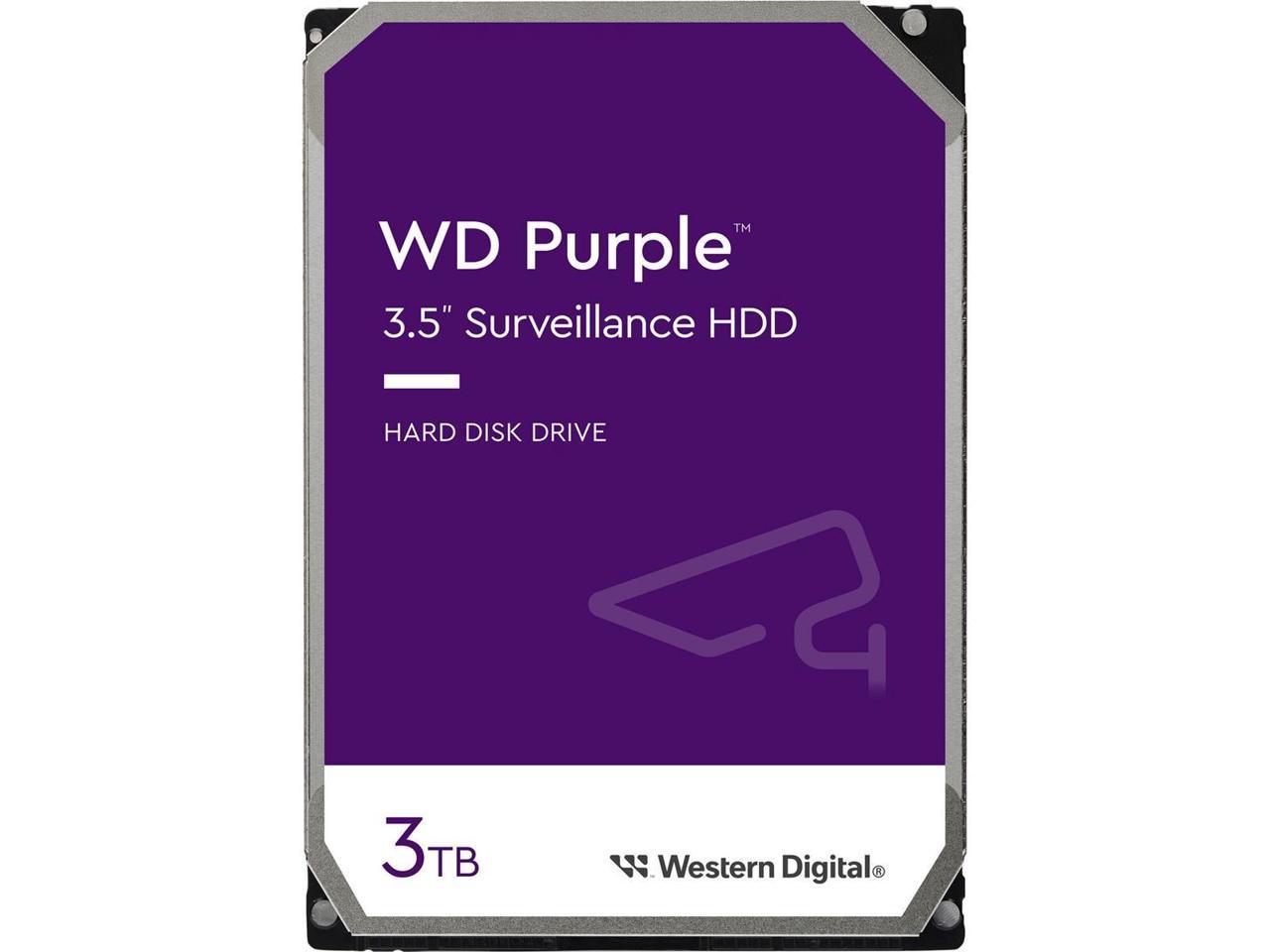 WD Purple WD33PURZ 3 TB Hard Drive 3.5" Internal SATA SATA/600 5400rpm