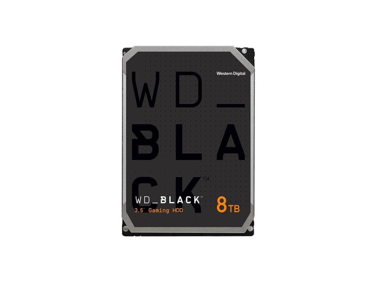 WD Black WD8002FZWX 8TB 7200 RPM 128MB Cache SATA 6.0Gb/s 3.5" Hard Drives