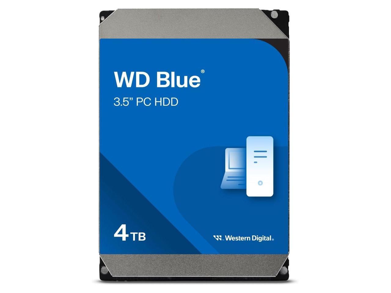 WD Blue 4TB Desktop Hard Disk Drive - 5400 RPM SATA 6Gb/s 256MB Cache 3.5