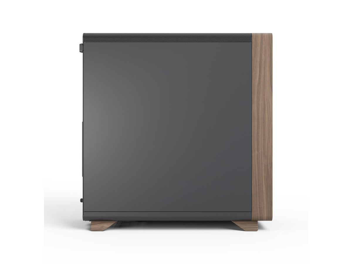Internal view showing motherboard tray and airflow of Fractal Design case