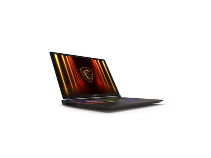 Back profile view of the MSI Vector 16 HX AI high performance gaming laptop