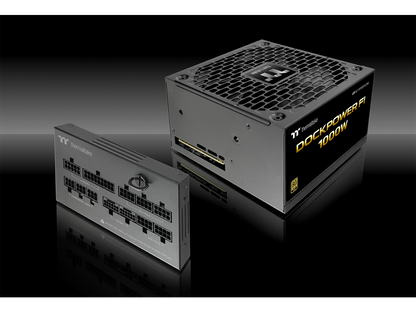 Rear fan and ventilation view of Thermaltake 1000W PSU
