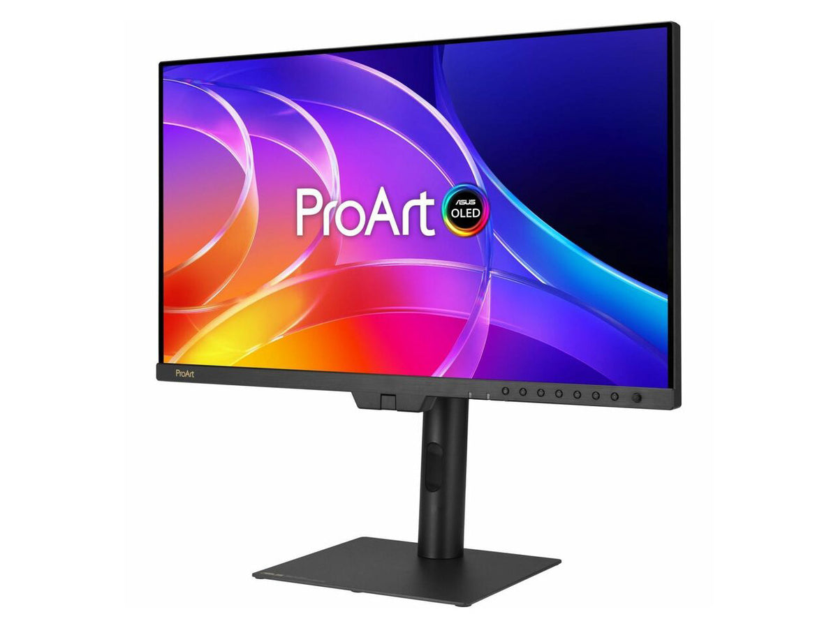 Rear connectivity ports of the ASUS ProArt PA32USD monitor showing input layout