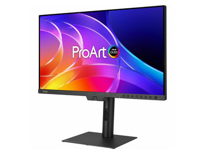 Rear connectivity ports of the ASUS ProArt PA32USD monitor showing input layout