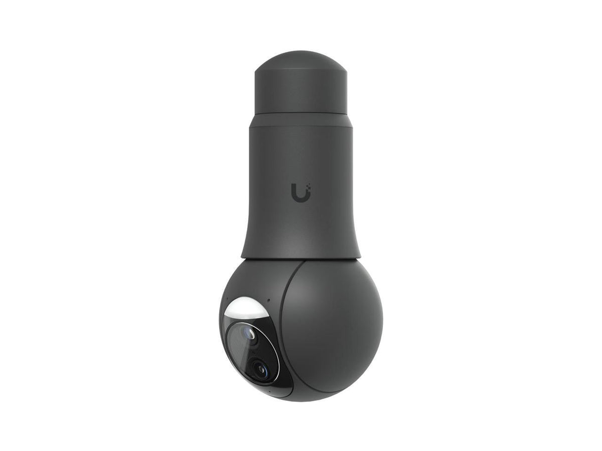 Close-up of Ubiquiti G6 PTZ camera lens mechanism and black sensor array
