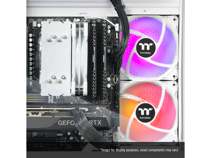 Angle view of Thermaltake N17S-B550-560-LCS R desktop system exterior