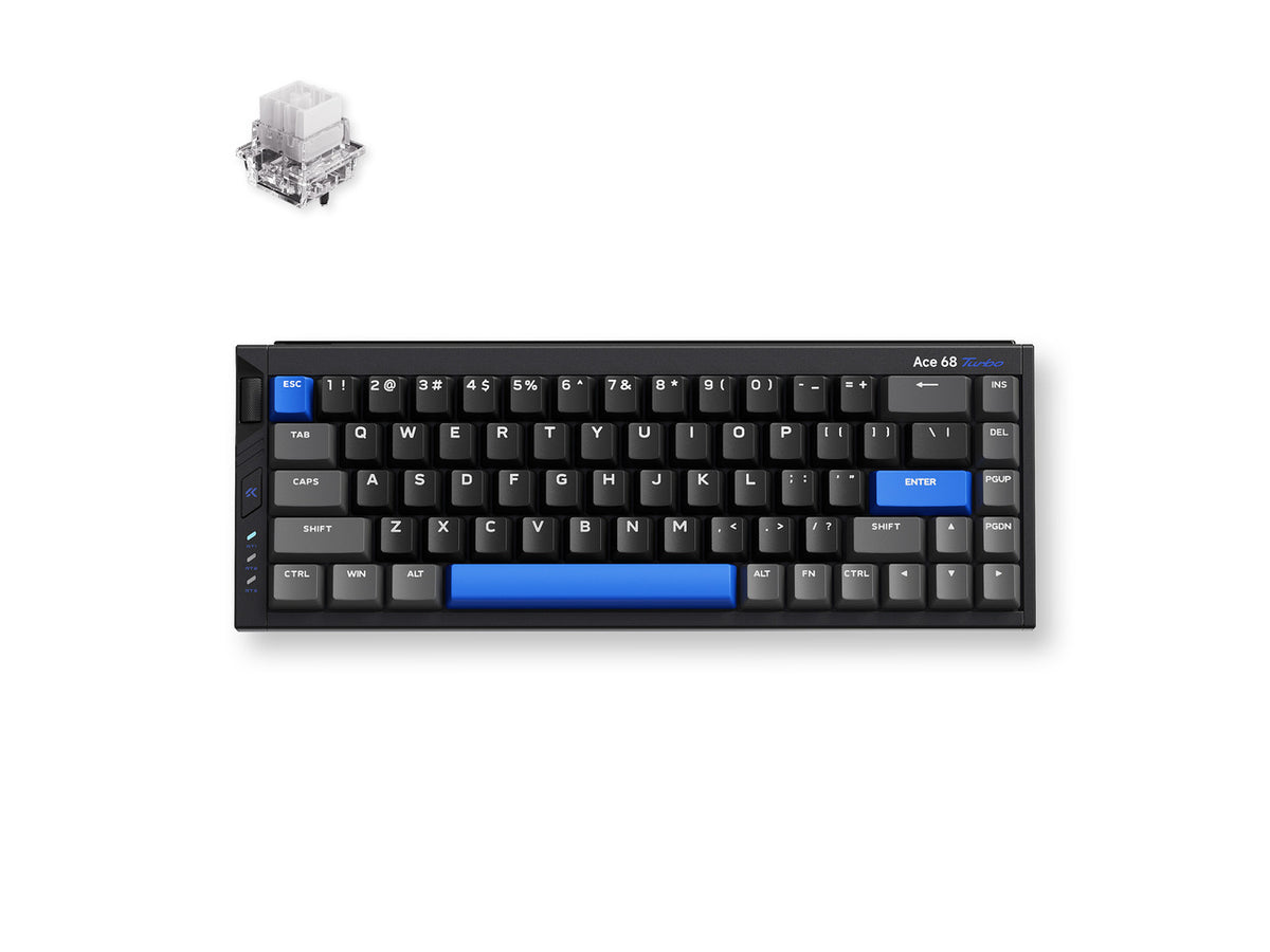 MCHOSE Ace 68 Turbo Cyber Black mechanical keyboard top view