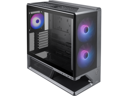 Front view of the MSI MPG VIXTA 300R AIRFLOW PZ R PC gaming case