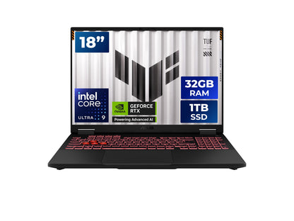 ASUS ROG Strix 18 gaming laptop closed top lid view with ROG branding