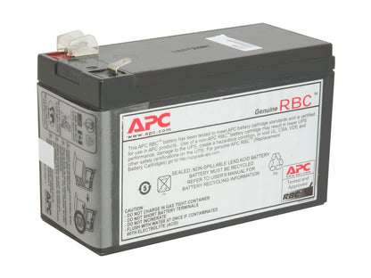 APC RBC2 replacement battery cartridge front view showing VRLA design