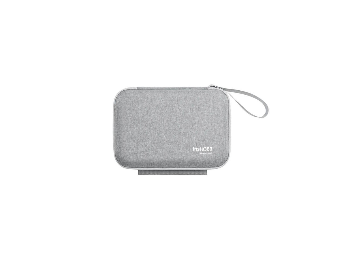 Close up of the durable exterior material and logo on the X5 carry case