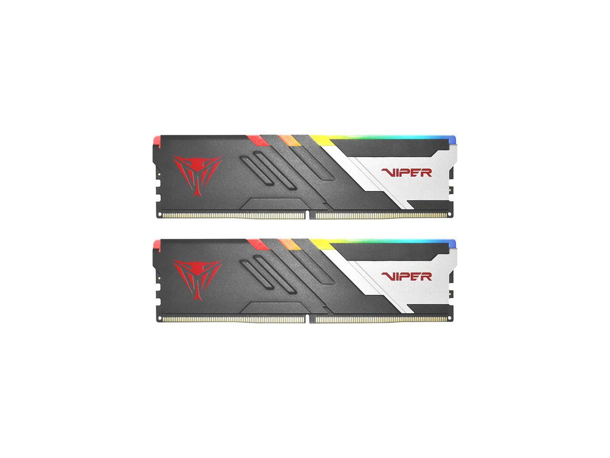 Patriot Viper Venom DDR5-6400 48GB (2x24GB) memory kit in black retail packaging with Viper logo