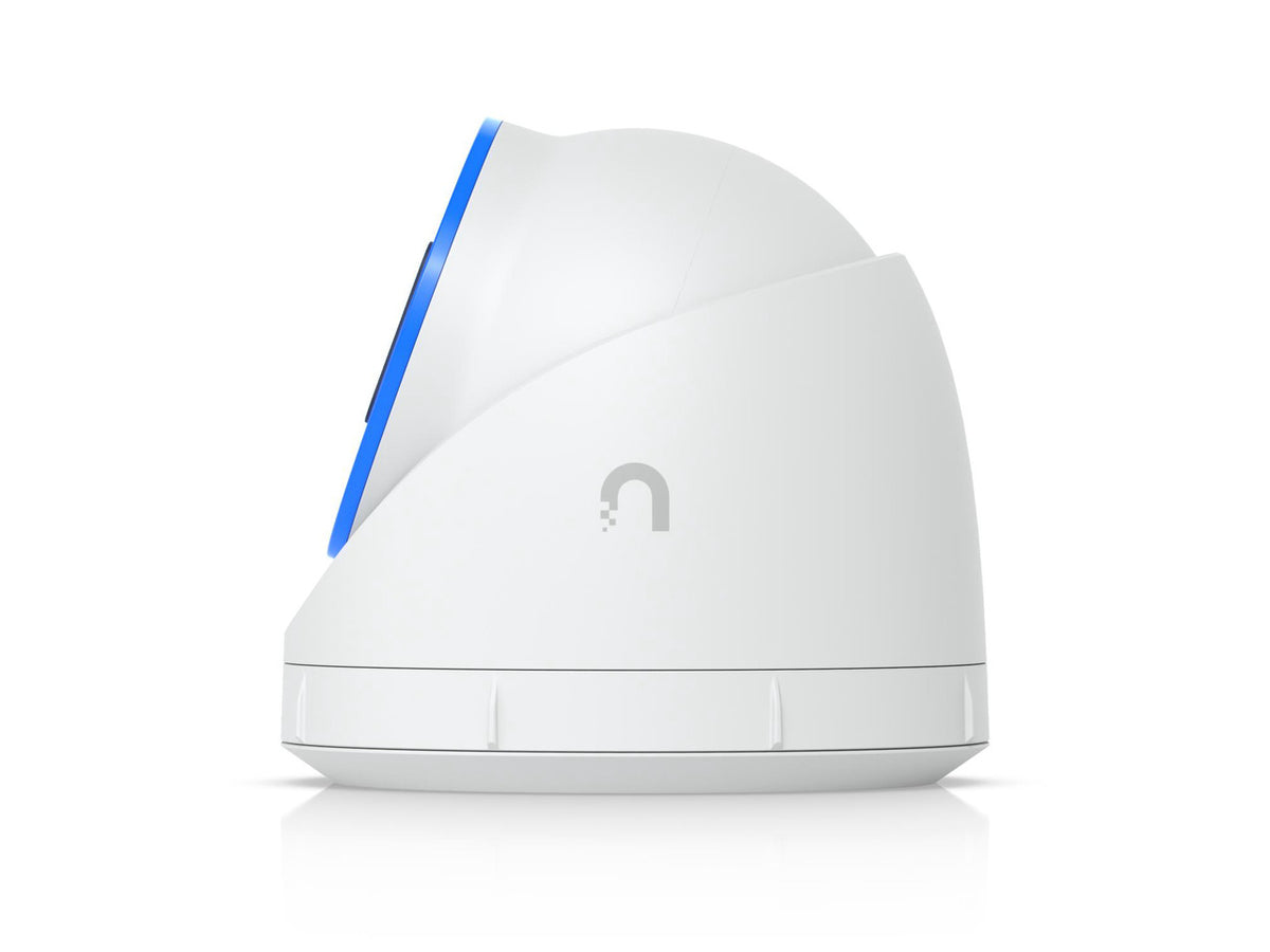 The UniFi AI Turret mounted on an outdoor wall for surveillance