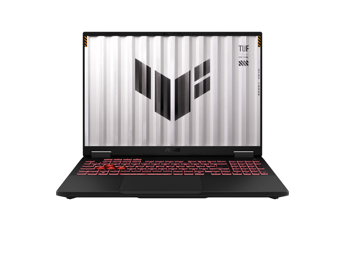 Front angle view of ASUS ROG Strix 18 gaming laptop screen showing gaming UI