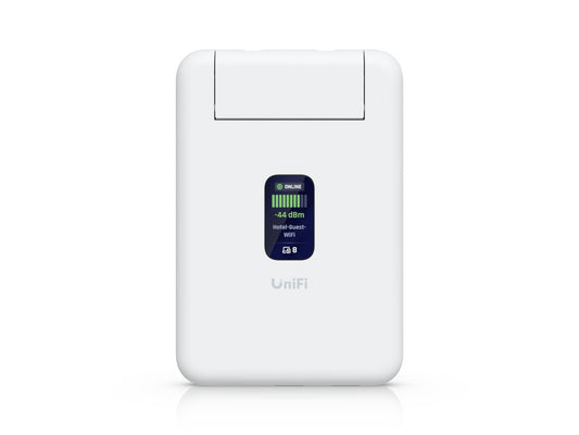 Front view of the Ubiquiti UniFi Travel Router UTR in original packaging