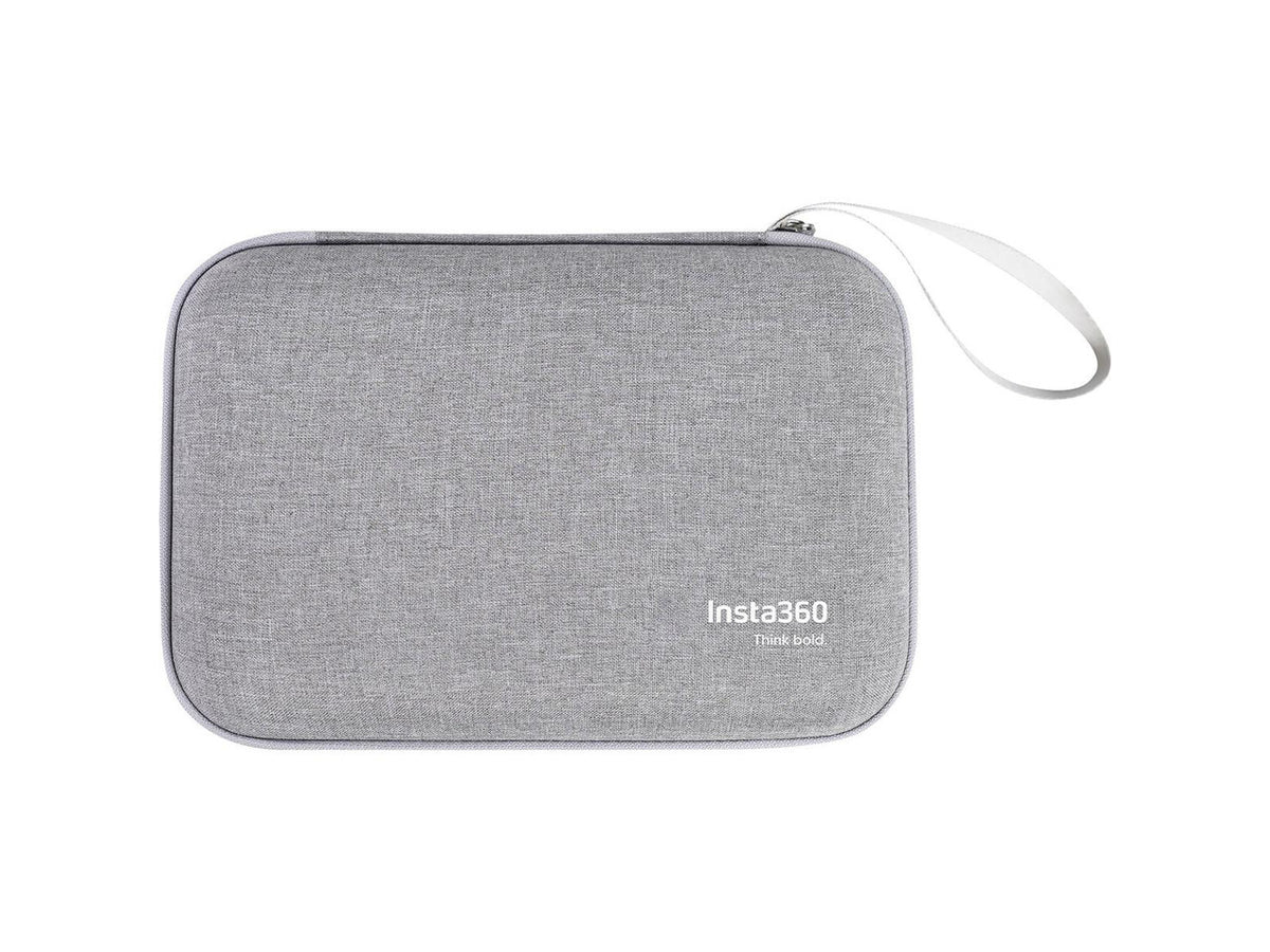 Internal view of the Insta360 X4 carry case showing organized storage compartments