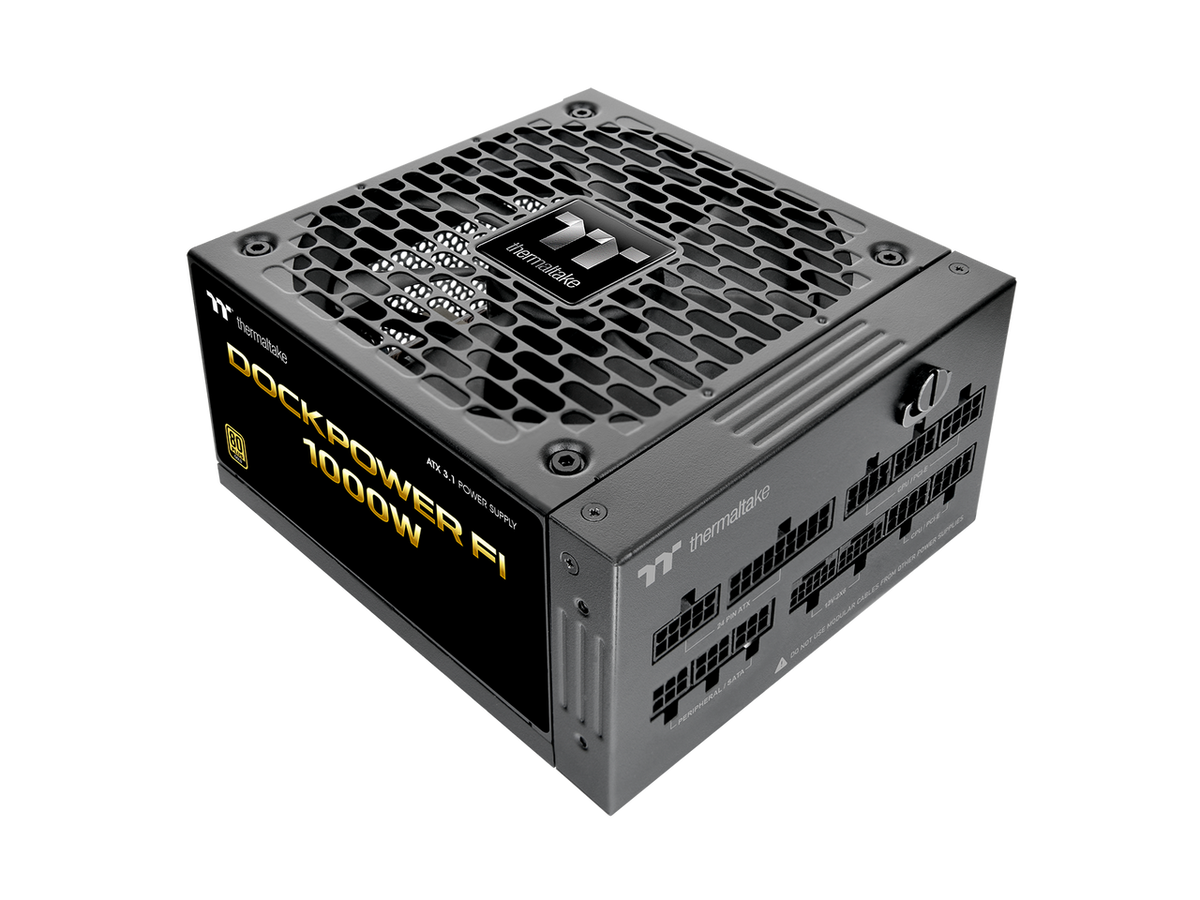 Side profile of Thermaltake PS-DCP-1000FNFAGU-2 R power supply