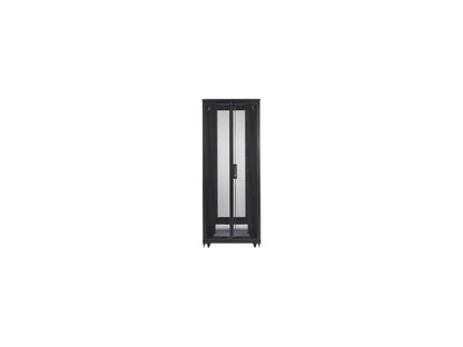 Side profile of APC AR2580 42U server enclosure in black