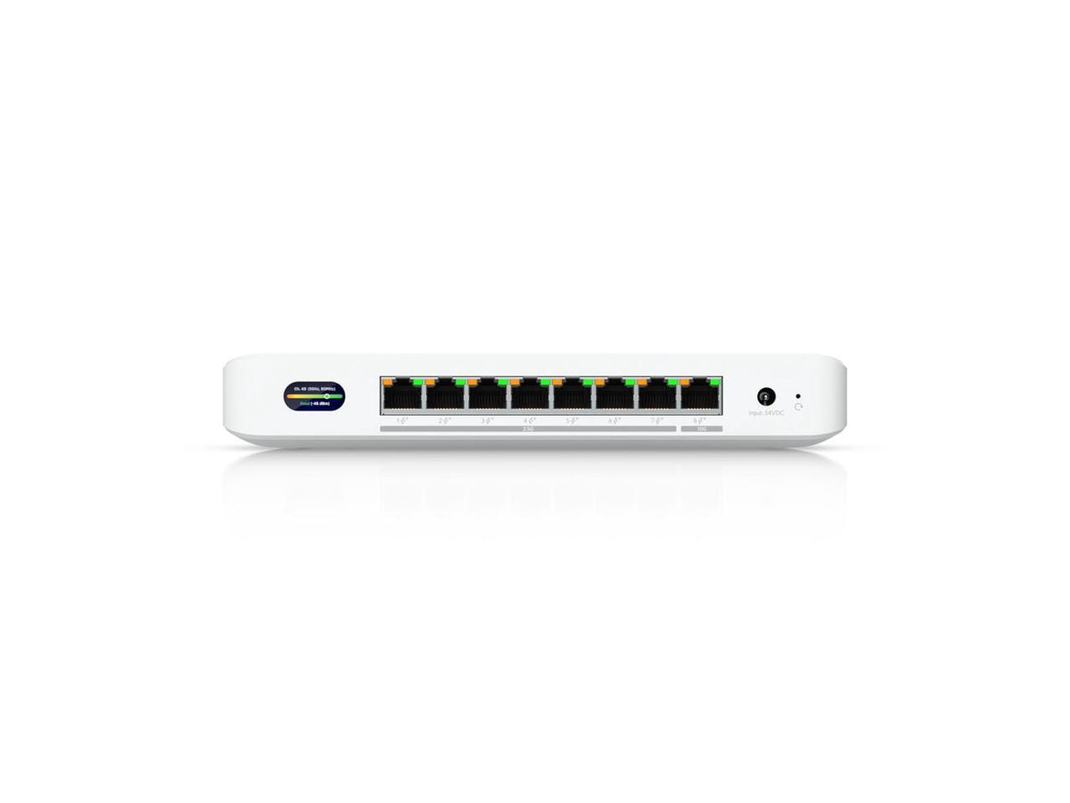 Detailed close-up shot of the CH UBINE UDB-Switch R interface ports