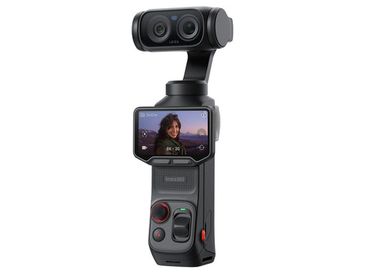 Front view of Insta360 Professional 8K Digital Camcorder in Cosmic Black