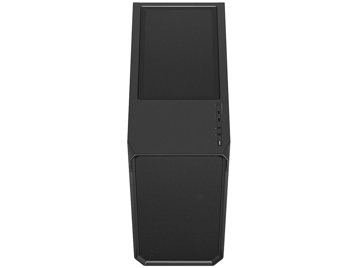 Interior view of Fractal Design Focus 2 showing motherboard mounting area