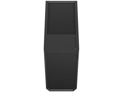 Interior view of Fractal Design Focus 2 showing motherboard mounting area