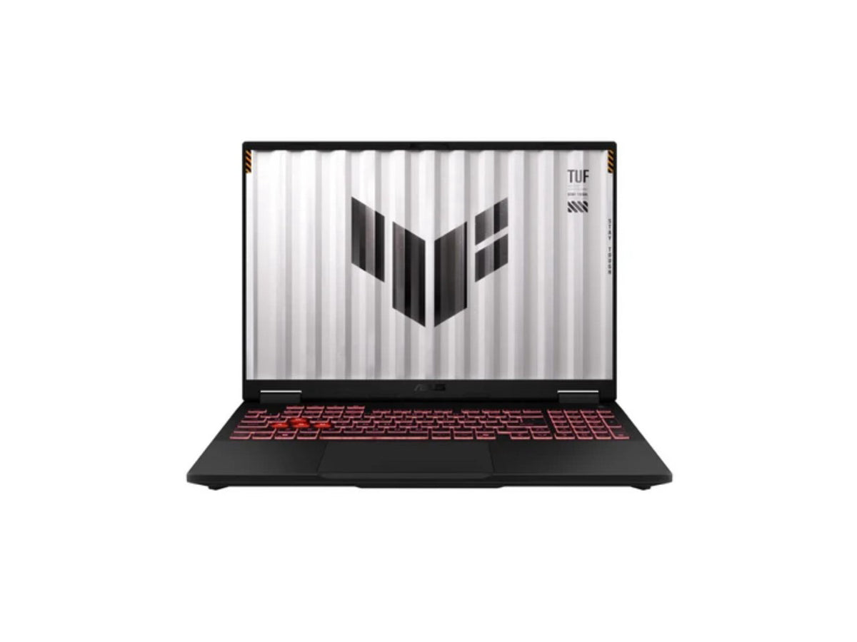 ASUS TUF Gaming A16 16-inch refurbished laptop showing the lid and gaming design