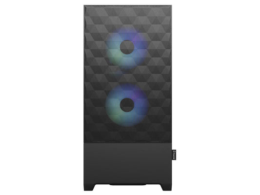 Side view of Fractal Design Pop Air RGB case showing tempered glass window