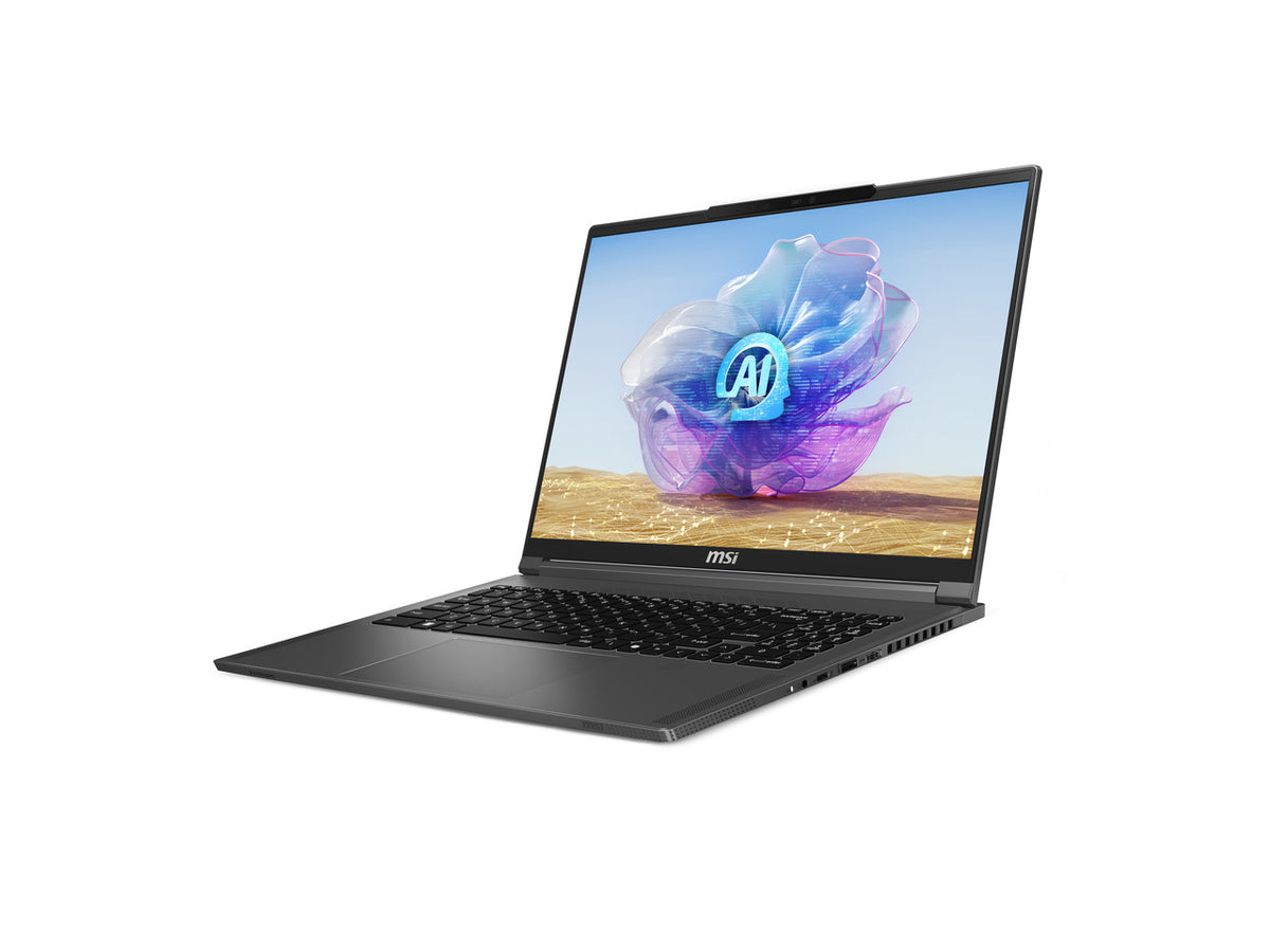 MSI Creator 16 AI Studio laptop display and thin bezel design