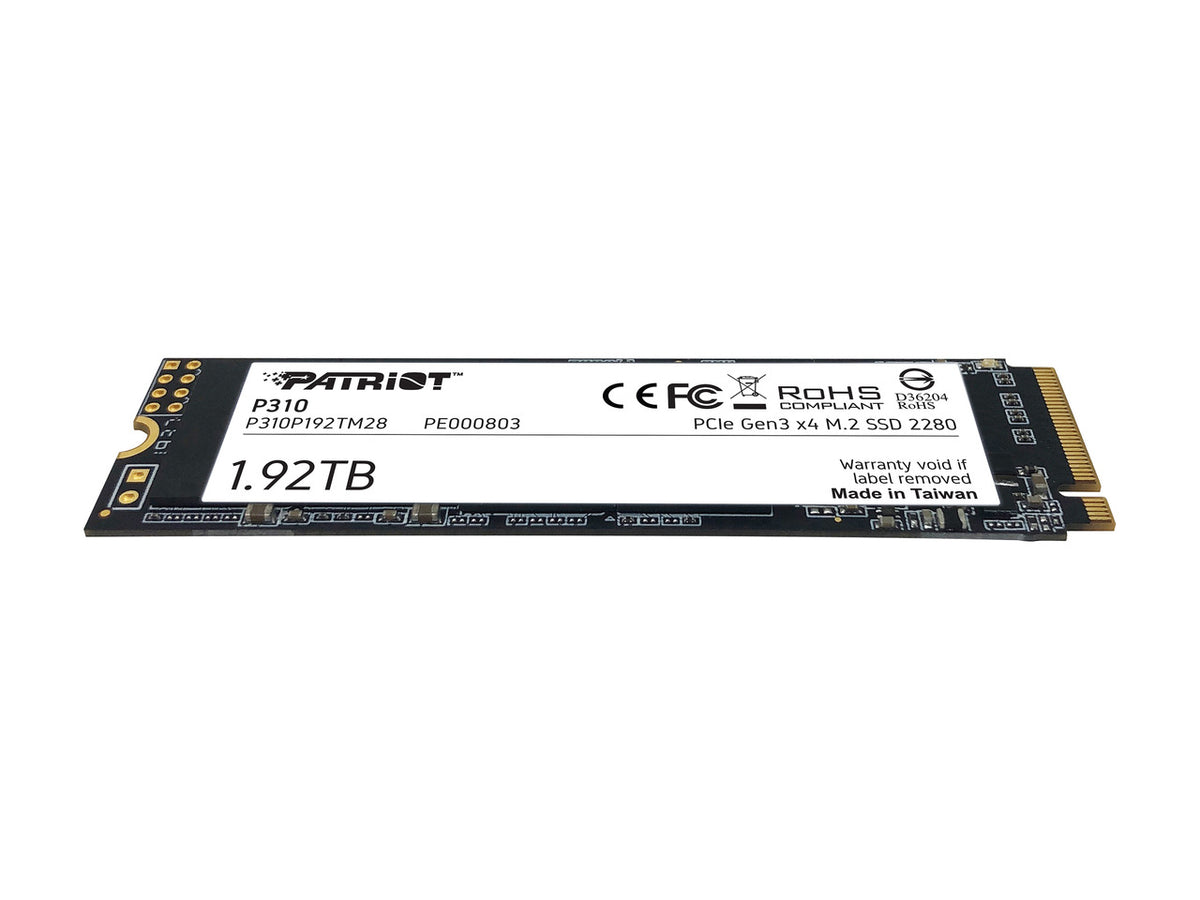 Patriot P310 1.92TB M.2 SSD retail box front view