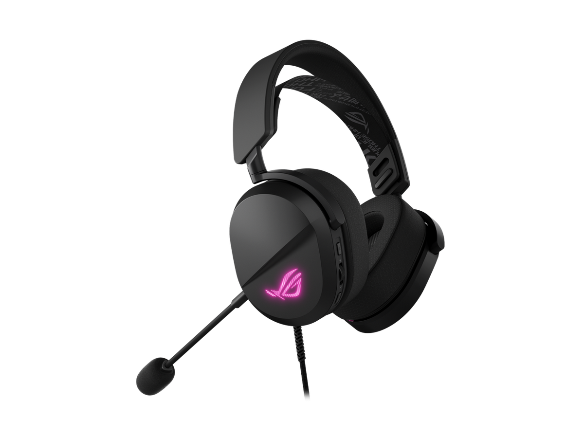 ASUS ROG Pelta headset in Core Black finish isolated on white