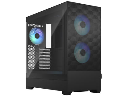 Fractal Design Pop Air RGB Black TG case front view with mesh panel