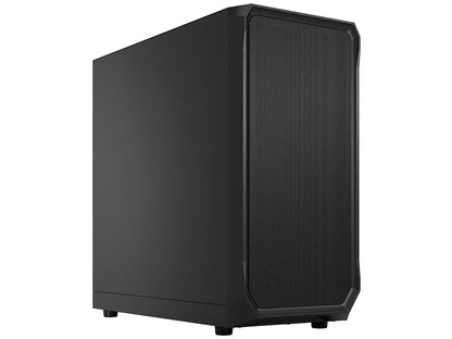 Fractal Design Focus 2 Solid Black mid tower case front view