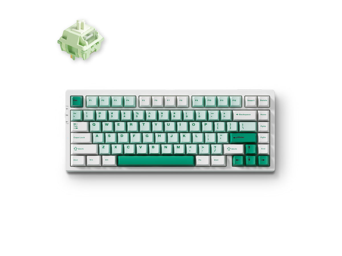 MCHOSE G75-9A green mechanical keyboard with 75% compact layout