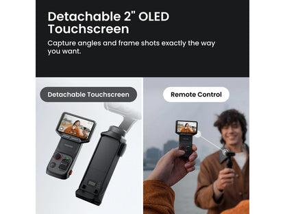 Insta360 professional camcorder in a studio setting for cinematic production