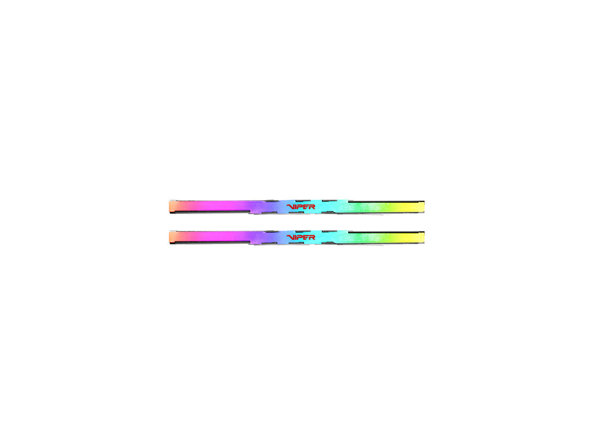 Close up view of the premium Patriot Viper Venom RGB DDR5 heat spreader design